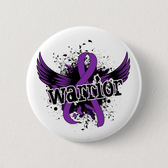 Warrior 16 Fibromyalgia 6 Cm Round Badge (Front)