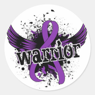 Warrior 16 Fibromyalgia Classic Round Sticker