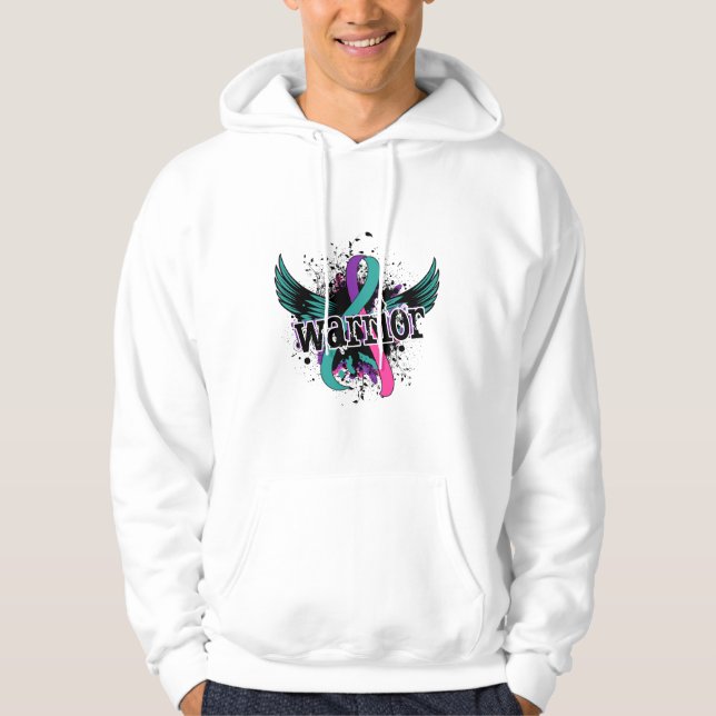 Warrior 16 Thyroid Cancer Hoodie (Front)