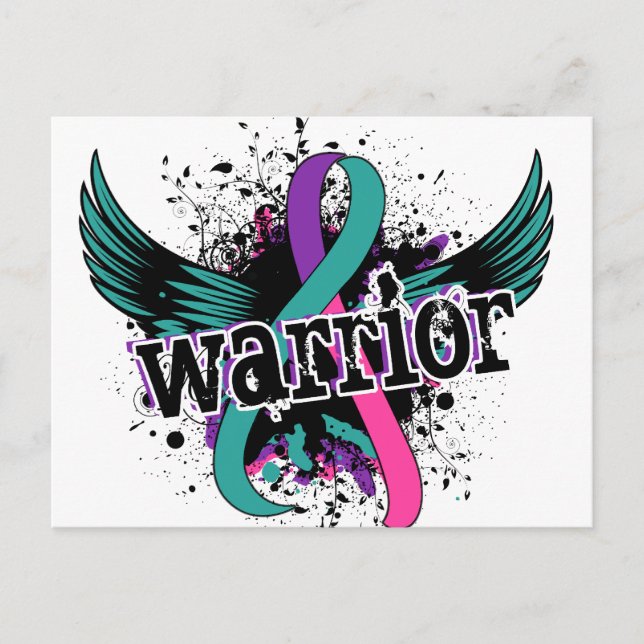 Warrior 16 Thyroid Cancer Postcard (Front)