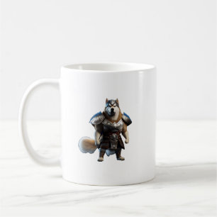 Warrior Alaskan Malamute Dog, Military Alaskan Dog Coffee Mug