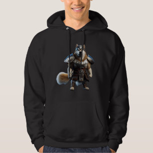 Warrior Alaskan Malamute Dog, Military Alaskan Dog Hoodie
