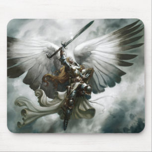 Warrior Angel Fantasy Art Mouse Mat