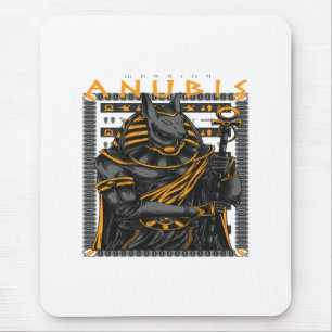 warrior anubis mouse mat