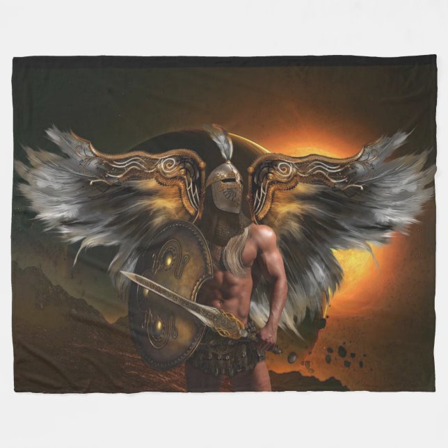 WARRIOR ARCHANGELS  FLEECE BLANKET (Front (Horizontal))