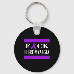 Warrior Awareness Purple Ribbon Gift Key Ring