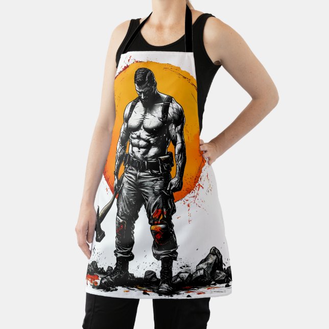 warrior barbarian mediaeval fanAll-Over Print Apro Apron (Insitu)