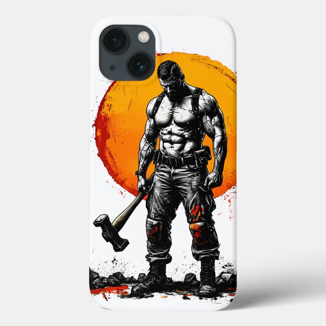 warrior barbarian mediaeval fantaiPhone / iPad cas Case-Mate iPhone Case (Back)