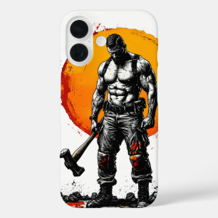 warrior barbarian mediaeval fantaiPhone / iPad cas iPhone 16 Case