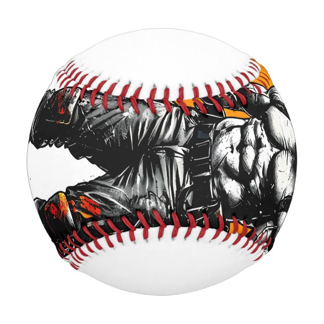 warrior barbarian mediaeval fantasy hummer Basebal Baseball (Front)