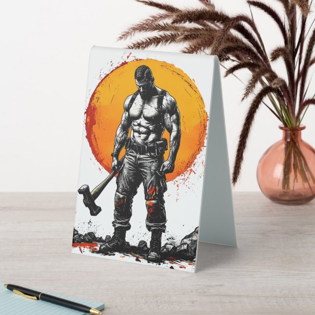 warrior barbarian mediaeval fantasy hummer strengt (In SItu (Table))