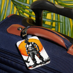 warrior barbarian mediaeval fantasy hummer strengt luggage tag