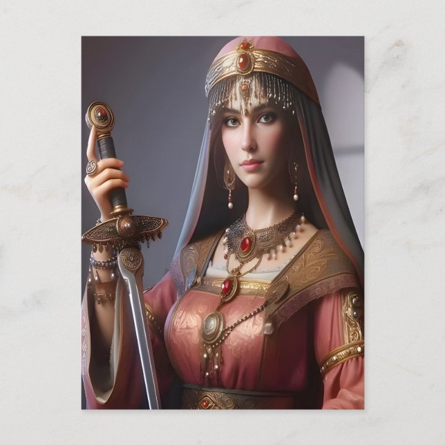 Warrior Beauty  Postcard (Front)