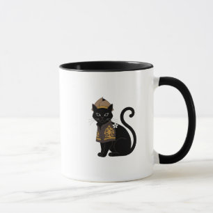 Warrior Black Cat Coffee Mug