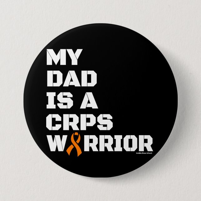 Warrior/Block/Dad...CRPS 7.5 Cm Round Badge (Front)