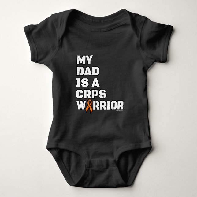 Warrior/Block/Dad...CRPS Baby Bodysuit (Front)
