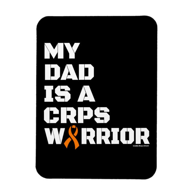 Warrior/Block/Dad...CRPS Magnet (Vertical)