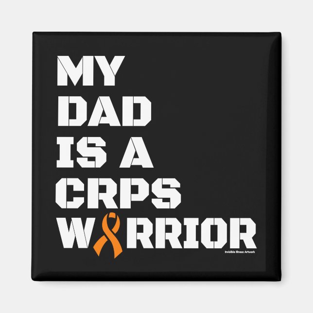 Warrior/Block/Dad...CRPS Magnet (Front)