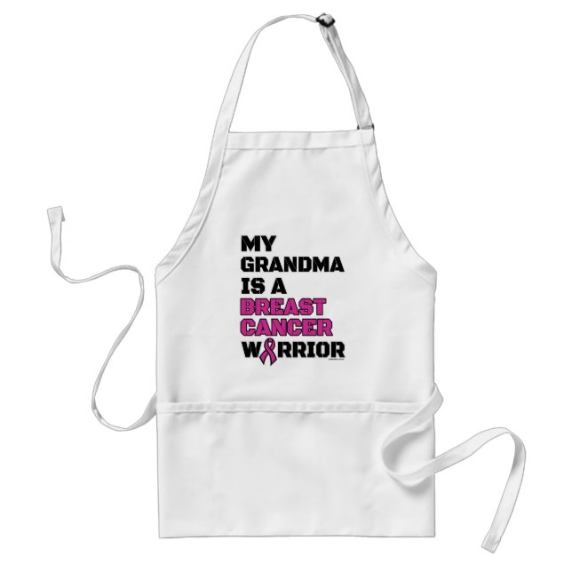 Warrior/Block/Grandma...Breast Cancer Standard Apron (Front)