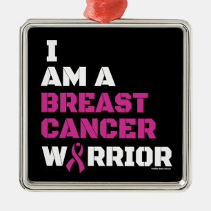 Warrior/Block/I am...Breast Cancer Metal Tree Decoration