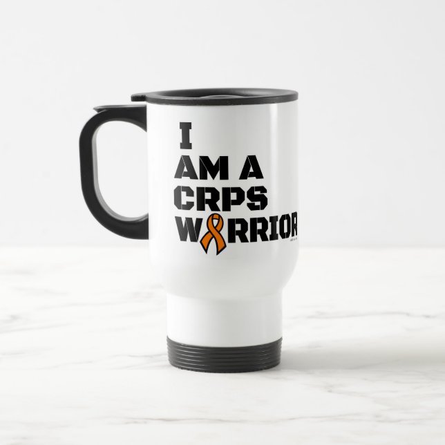 Warrior/Block/I Am...CRPS Travel Mug (Left)