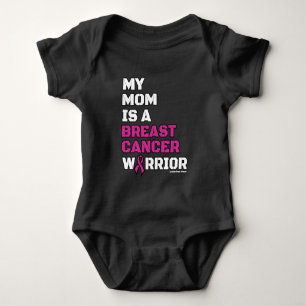 Warrior/Block/Mum...Breast Cancer Baby Bodysuit