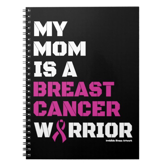 Warrior/Block/Mum...Breast Cancer Notebook (Front)