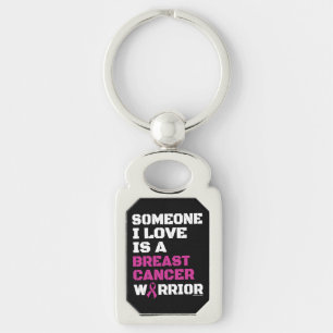 Warrior/Block/Someone I Love...Breast Cancer Key Ring