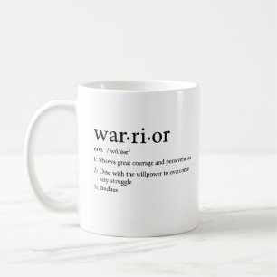 Warrior Breast Cancer, Cancer Fighter Gift For Her Coffee Mug