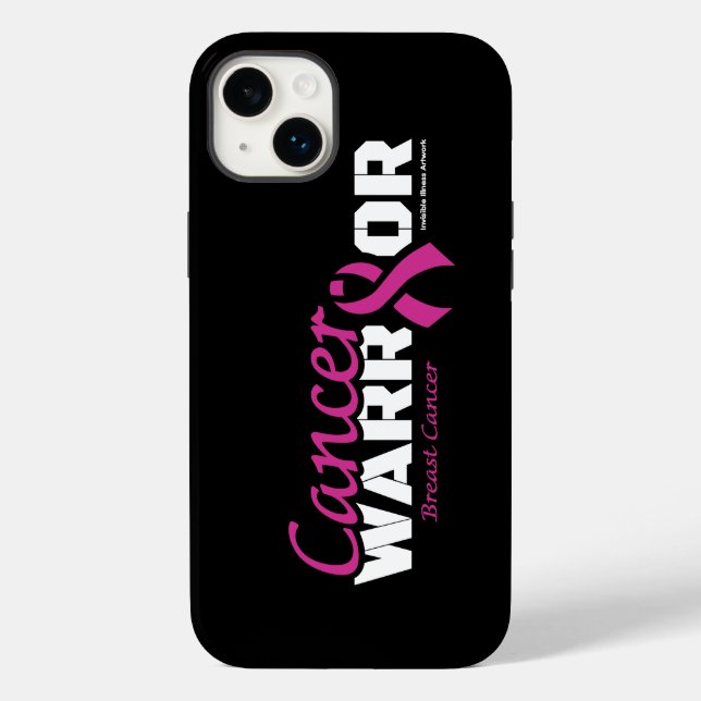 Warrior...Breast Cancer Case-Mate iPhone Case (Back)