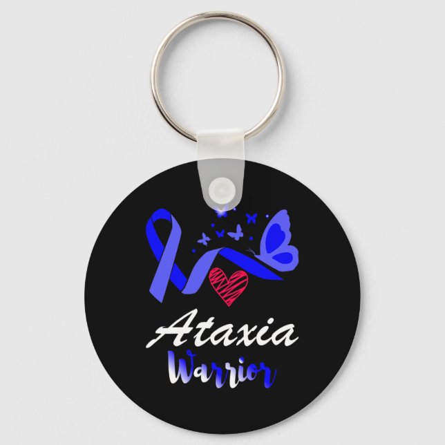 Warrior Butterfly Awareness Support  Key Ring (Front)