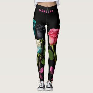 Warrior Cancer Awareness Leggings style 3
