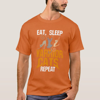 Warrior Cat Gift Eat Sleep Warrior Cats Re boy T-Shirt