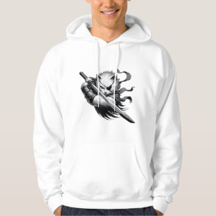 Warrior Cat, Samurai Cat, Battle Cat Hoodie