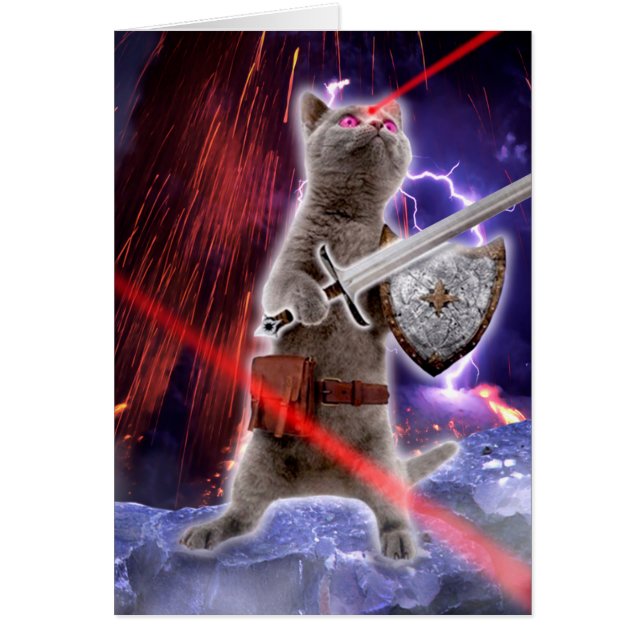 Warrior cat with lasers from eye (Front)