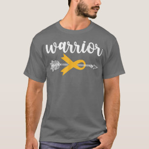 Warrior Childhood Cancer Awareness Hope Support St T-Shirt