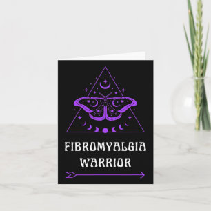 Warrior Chronic Illness Awareness Purple Boho Card