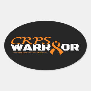 WARRIOR...CRPS OVAL STICKER