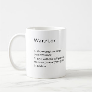 Warrior, Custom Warrior Gift, Alcoholics Anonymous Coffee Mug