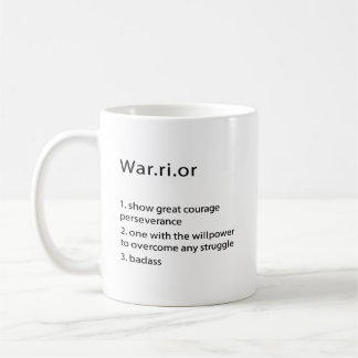 Warrior, Custom Warrior Gift, Alcoholics Anonymous Coffee Mug