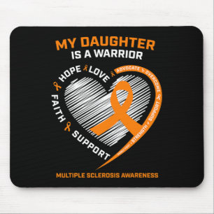 Warrior Daughter Wear Orange Multiple Sclerosis Aw Mouse Mat