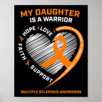 Warrior Daughter Wear Orange Multiple Sclerosis Aw