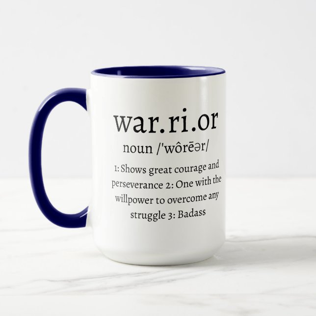 Warrior Definition Mug (Left)