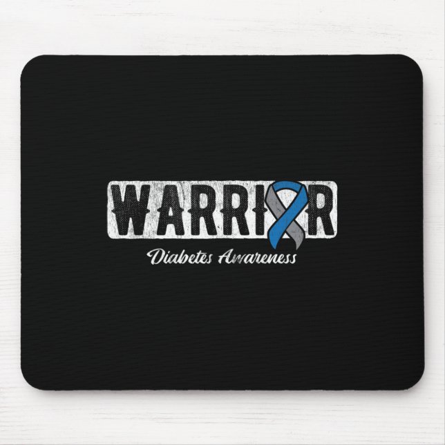 Warrior Diabetes Awareness  Mouse Mat (Front)