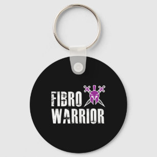 Warrior - Fibromyalgia Awareness Fighter 1 Key Ring