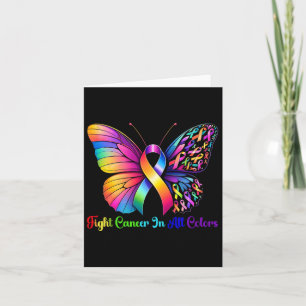 Warrior Fight Cancer In All And Every Colour Ribbo Card