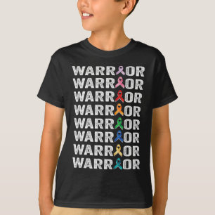 Warrior Fighter Cancer Survivor awareness world ca T-Shirt