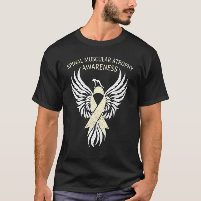 Warrior Fighter Spinal Muscular Atrophy Awareness  T-Shirt (Front)