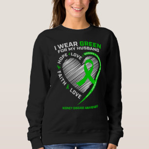 Warrior Fighter Women Wife Husband Kidney Disease Sweatshirt
