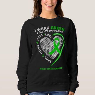 Warrior Fighter Women Wife Husband Kidney Disease Sweatshirt